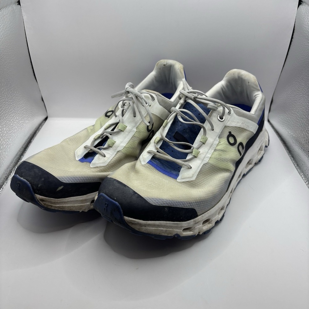On Cloudvista Men's Trail Running Shoes Size 11.5 Frost Ink Blue White